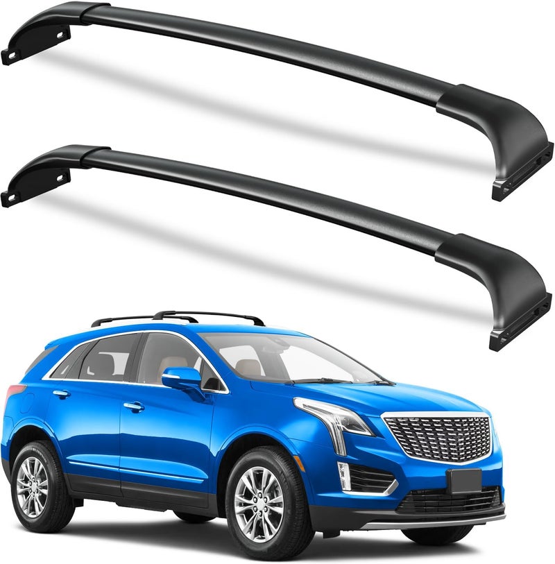 wonderdriver Roof Rack Cross Bars Compatible with Cadillac XT5 2017-2026, Heavy Duty All-Metal Aluminum Roof Rails Crossbars Cargo Canoe Black Rooftop Cargo Carrier Luggage Bike Snowboard. - Image 1